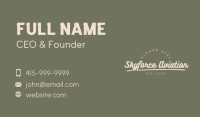 Hipster Brand Wordmark Business Card Image Preview