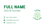 Minimal Hemp Heart Plant   Business Card Image Preview