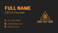 Orange Pyramid Beetle  Business Card Design