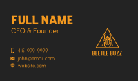 Orange Pyramid Beetle  Business Card Image Preview