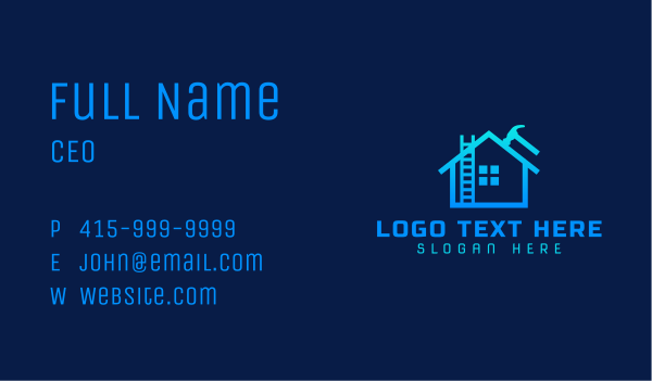 House Roof Repair Business Card Design Image Preview