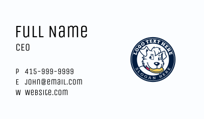 Animal Dog Frisbee Business Card Image Preview