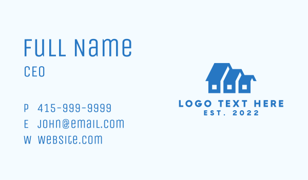 Neighborhood Housing Subdivision Business Card Design Image Preview