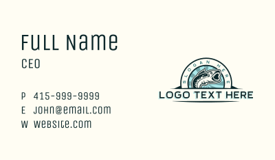 Marine Fish Swim Business Card Image Preview