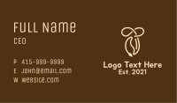 Brown Coffee Bean  Business Card Image Preview