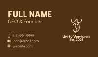 Brown Coffee Bean  Business Card Image Preview