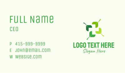 Organic Medical Cross  Business Card Image Preview