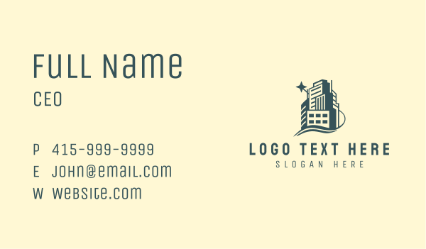 High Rise Urban Building Business Card Design Image Preview
