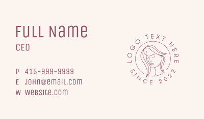 Female Facial Spa  Business Card Image Preview