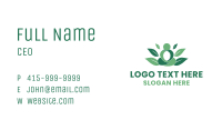 Meditation Human Leaf Business Card Image Preview