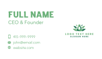 Meditation Human Leaf Business Card Image Preview