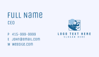Monkey Surfer Cartoon Business Card Image Preview