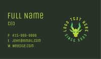 Green Gaming Dragon Business Card Image Preview