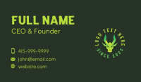 Green Gaming Dragon Business Card Preview