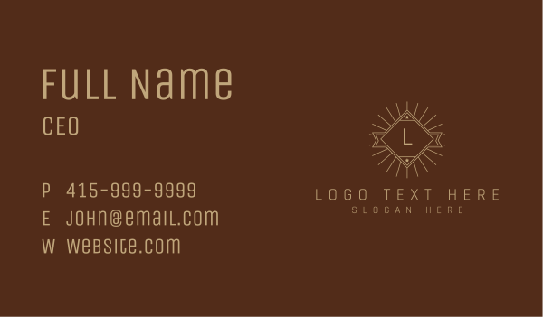 Military Badge Lettermark Business Card Design Image Preview