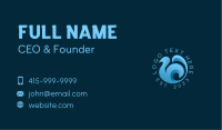 Wave Startup Company Business Card Image Preview