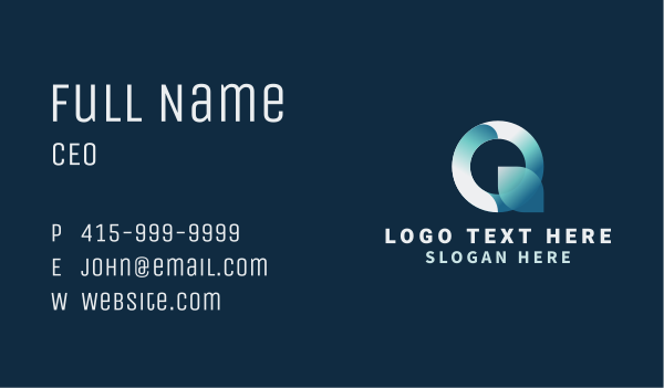 Creative Company Letter Q Business Card Design Image Preview