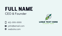 Rocket Startup Launch Business Card Preview