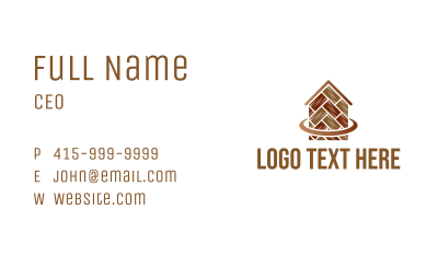 Wooden Floor Home Business Card Image Preview