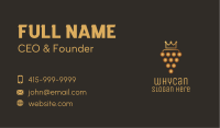 Golden Royal Grape Business Card Image Preview