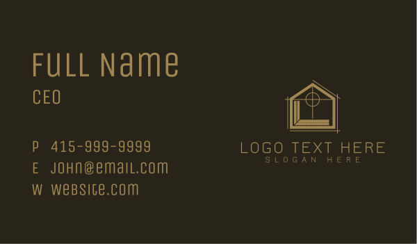 Home Builder Ruler Business Card Design Image Preview