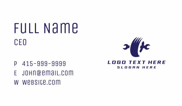 Tire Wrench Repair Business Card Design Image Preview