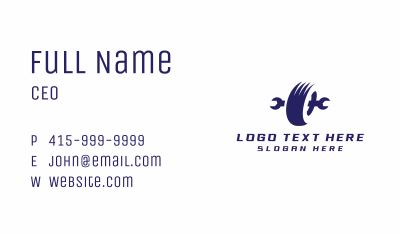 Tire Wrench Repair Business Card Image Preview