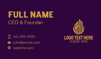 Gold Urban Towers Business Card Design