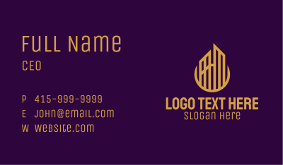 Gold Urban Towers Business Card Image Preview