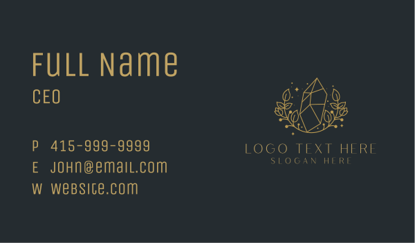 Expensive Diamond Jewelry Business Card Design Image Preview