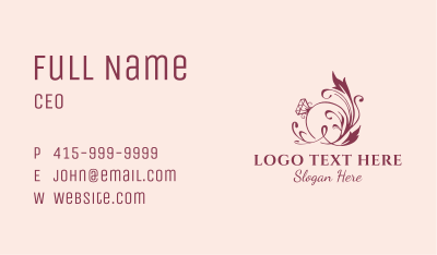 Floral Wedding Ring Jewelry  Business Card Image Preview