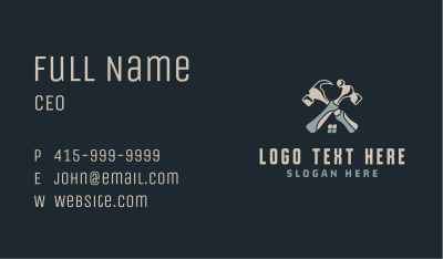 Hammer House Build Business Card Image Preview