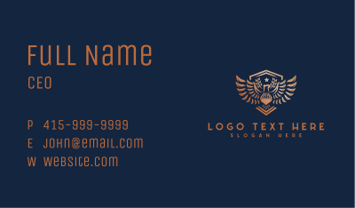 Phoenix Shield Wings Business Card Image Preview