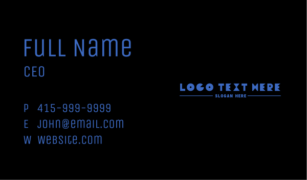 Gaming Tech Wordmark Business Card Design Image Preview