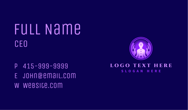 Yoga Body Chiropractor Business Card Design Image Preview