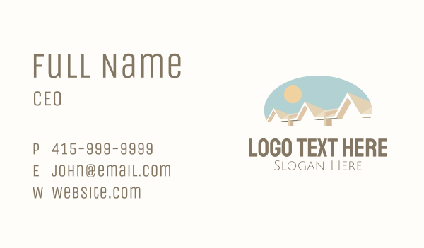 White Town House Business Card Design Image Preview