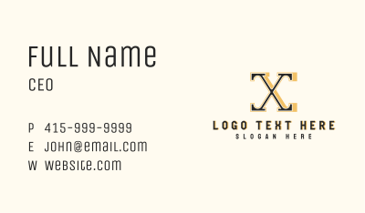 Classic Fashion Brand  Business Card Image Preview
