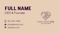 Natural Heart Beauty Spa Business Card Image Preview