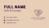 Natural Heart Beauty Spa Business Card Preview