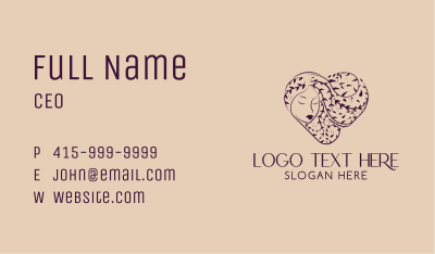 Natural Heart Beauty Spa Business Card Image Preview