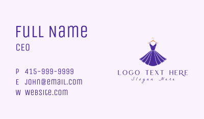 Gown Dress Boutique Business Card Image Preview