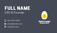 Egg Yolk Clock Business Card Image Preview