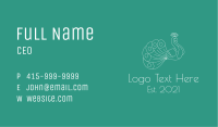Extravagant Bird Tail Business Card Image Preview
