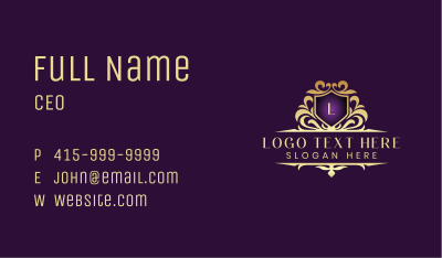 Royal Insignia Shield  Business Card Image Preview