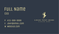 Gold Abstract Lightning Business Card Image Preview