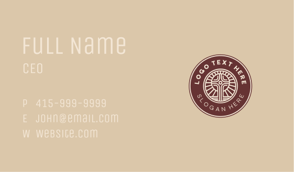 Religious Christian Cross Business Card Design Image Preview