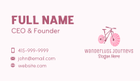 Pink Travel  Bike  Business Card Image Preview