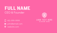 Pink Bunny Location Pin Business Card Image Preview