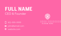 Pink Bunny Location Pin Business Card Image Preview