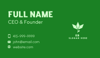 Green Organic Vegan Emblem Business Card Image Preview